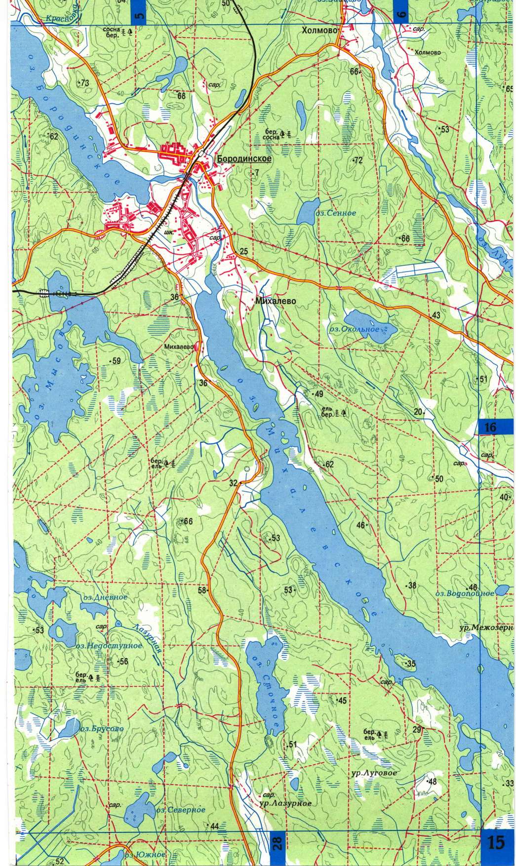 Карта озер карелии подробная