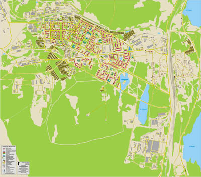 Карта оленегорска мурманской
